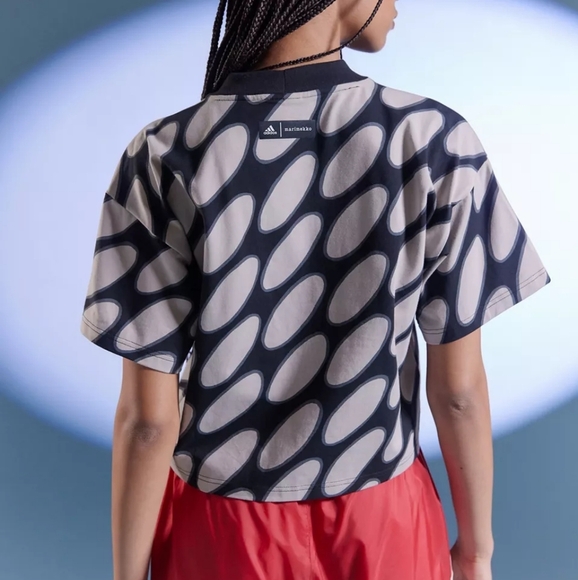 NWT Urban Outfitters Adidas X Merimekko Future Icons 3-Stripes Tee XS - Picture 3 of 12